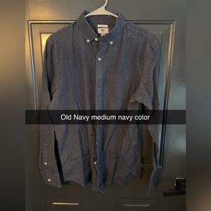 Old Navy Dark Blue Casual Shirt